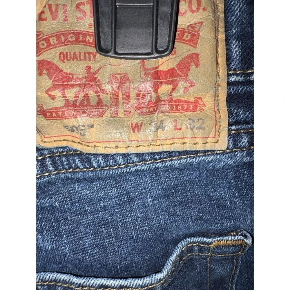 LEVI'S 505 Regular Fit Jeans Men's 34x32 Blue Denim Straight Leg Classic Pants